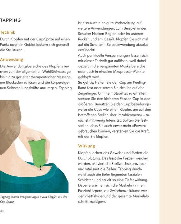 Produktbild Cupping - Die neue Methode zum Lösen der Faszien (Deutsch, Heike Oellerich, Miriam Wessels, 2018)