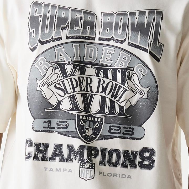 Actual product image New Era NFL Shirt - SUPERBOWL Las Vegas Raiders offwhite - S (S)