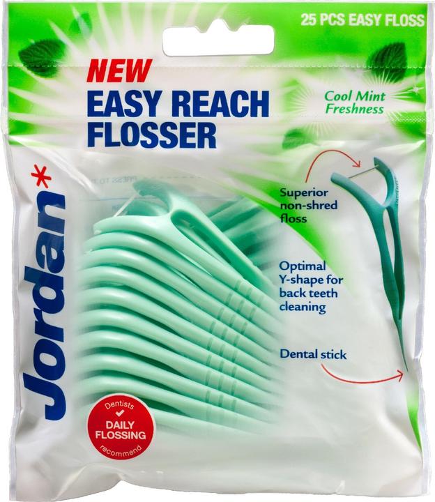 Orkla Jordan Dental Floss & Toothpick 2in1 Easy Reach Flosser 1op.-25pcs
