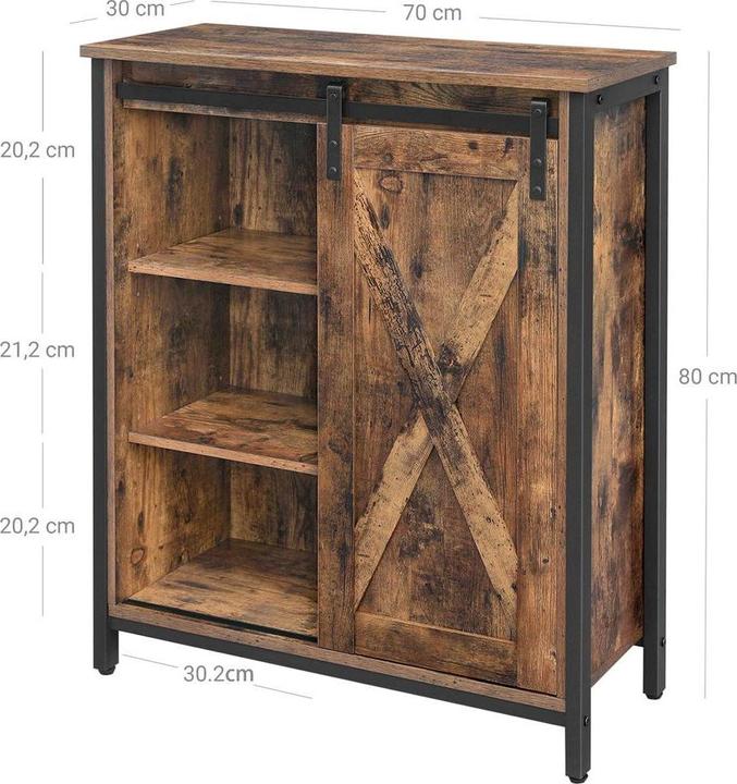 Image du produit Songmics Armoire de stockage (70 x 30 x 80 cm)