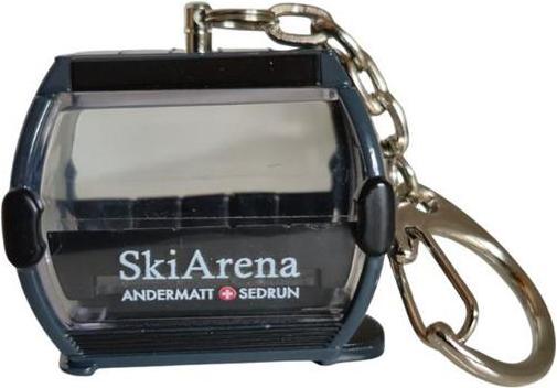 Produktbild Jägerndorfer Schlüsselanhänger anthrazit, Andermatt Skiarena Omega-IV, Metall