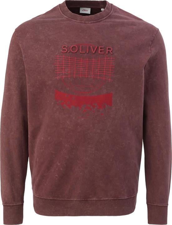 Produktbild s.Oliver Sweatshirt Sweatshirt mit Grafik-Print (3XL)
