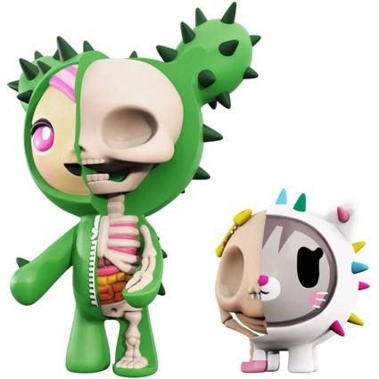 Actual product image Mighty Jaxx Sandy & Carina X-Ray by Jason Freeny x Tokidoki