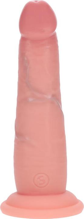 Actual product image RealRock Dual Density Silicone Realistic Sliding Skin Dildo - 6 / 15,5 cm - Flesh
