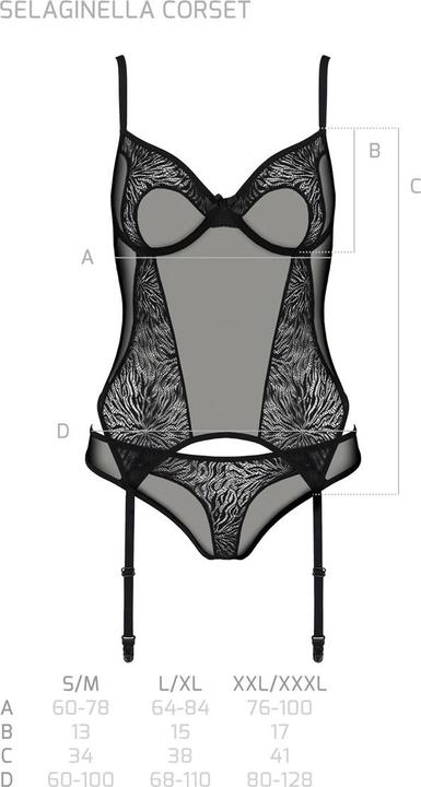 Produktbild ECO Collection Selaginella Corset black (L)