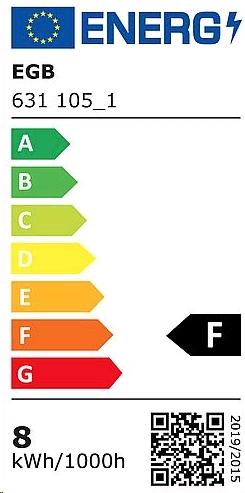 Energy Label EGB LED under-cabinet luminaire L573mm 8W 720lm 4000K (720 lm)
