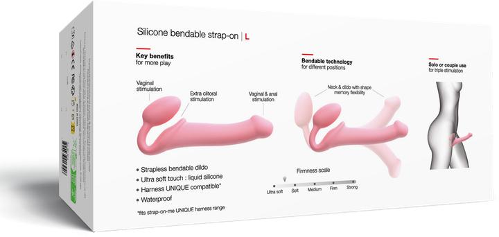 Actual product image Strap-on-me Semi Realistic Bendable (L)