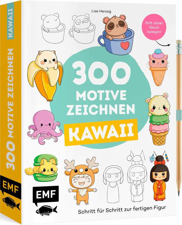 Image du produit Dessiner 300 motifs - Kawaii
