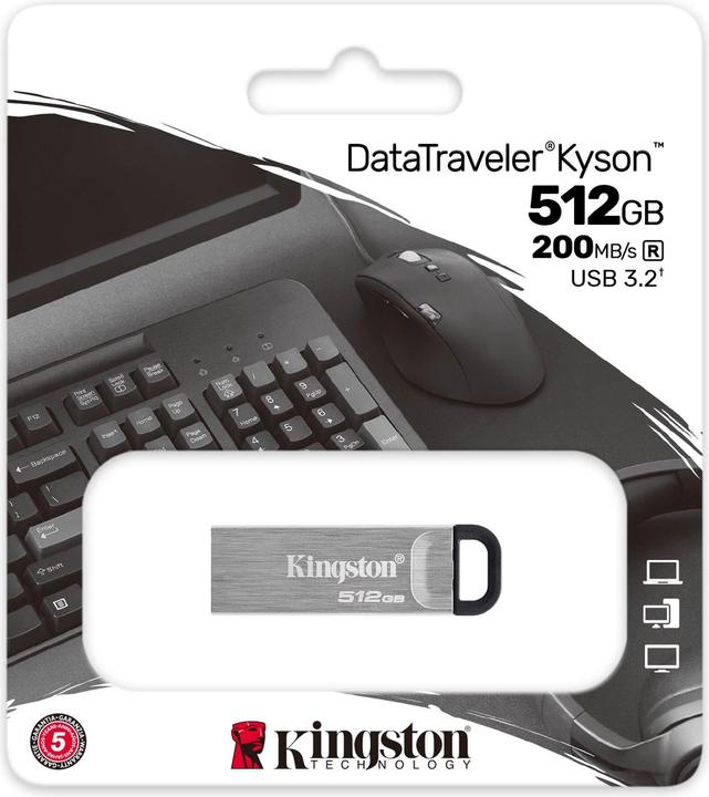 Image du produit Kingston DataTraveler Kyson (512 Go, USB-A)