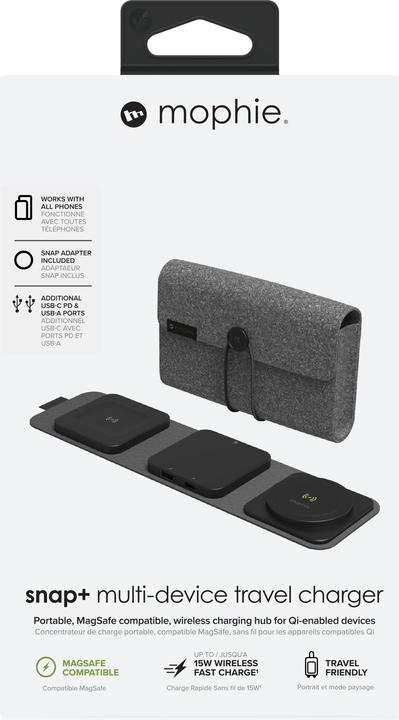Actual product image Zagg Mophie Snap+ Travel Charger (15 W)
