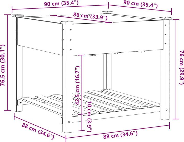 Image du produit vidaXL Garten-Pflanzgefäss