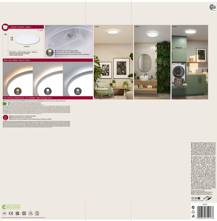 Actual product image Paulmann Atria Shine Backlight White Switch (4160 lm)