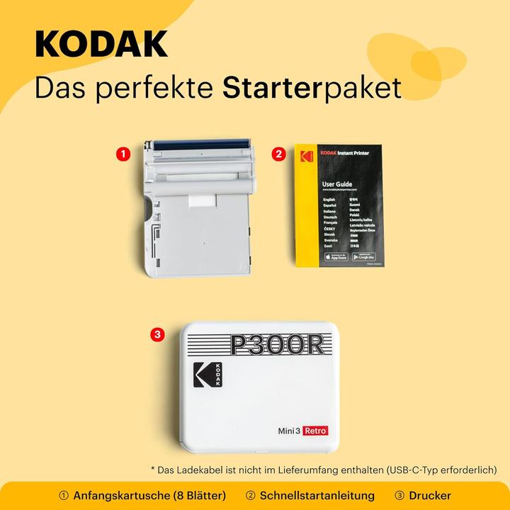 Actual product image Kodak Mini 3 Square Retro (Thermal printing, Colour)