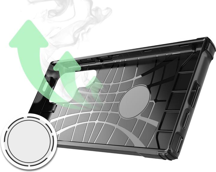 Image du produit Hurtel Hybrid Armor Case für Samsung Galaxy S25 Edge - Blau (Samsung Galaxy S25 Edge)