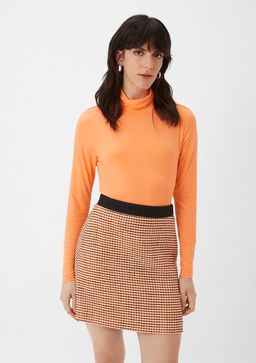 Actual product image Comma T-Shirt Turtleneck-Shirt aus softem Modal (38)