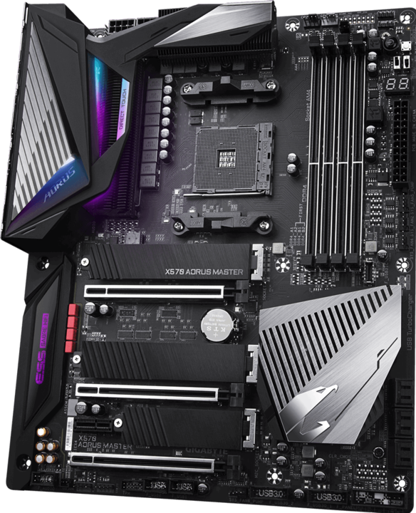 Actual product image Gigabyte X570 Aorus Master (AM4, AMD X570, ATX)