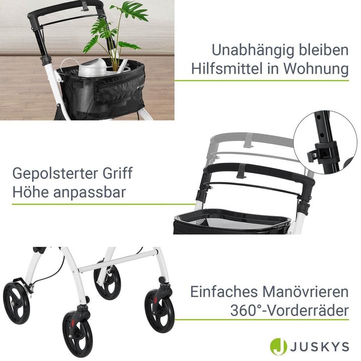 Actual product image Juskys Aluminium Wohnungsrollator