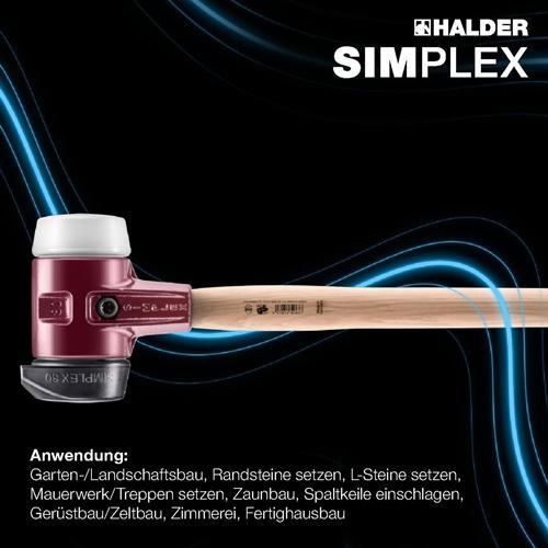 Actual product image Halder SIMPLEX sledge hammer TE housing and wooden handle (3220 g)