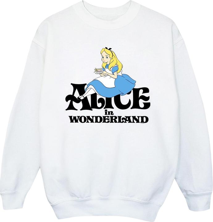 Produktbild Disney Mädchen Alice im Wunderland Teetrinker Klassisches Sweatshirt (116)