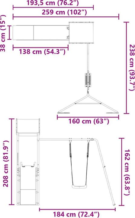 Image du produit vidaXL Spielturm