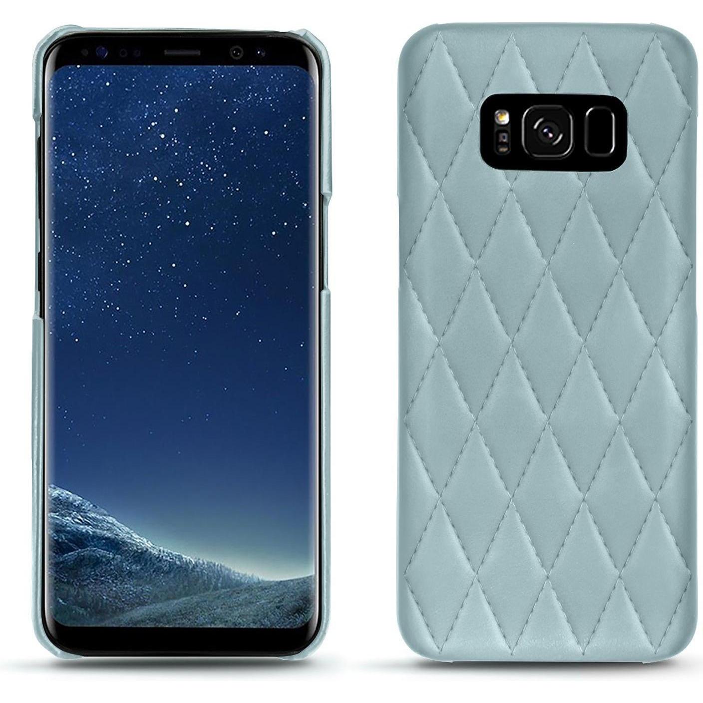Noreve Lederschutzhülle (Samsung Galaxy S8+), Smartphone Hülle, Blau