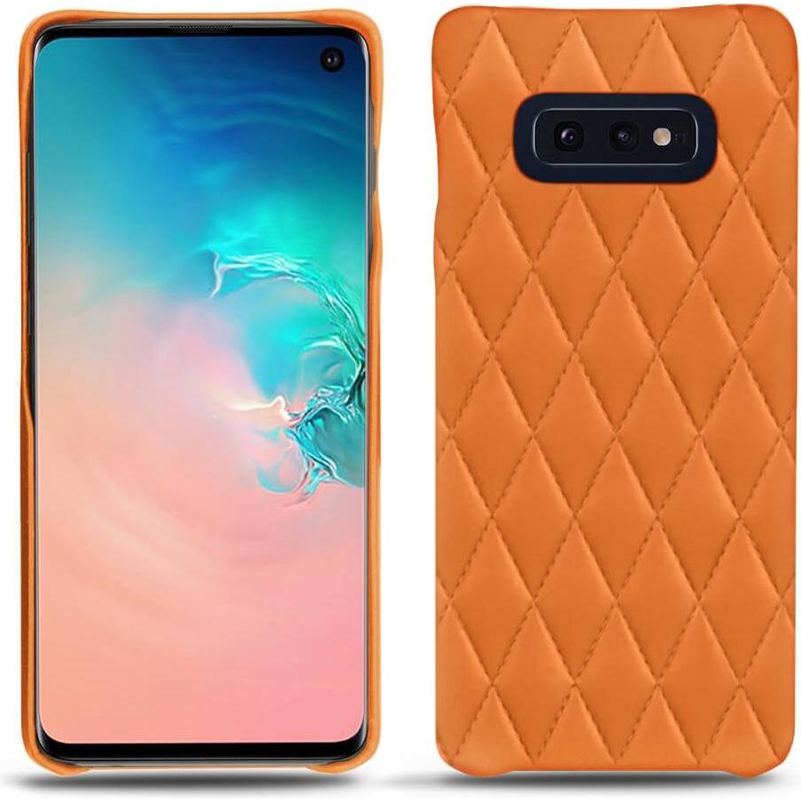 Noreve Lederschutzhülle (Samsung Galaxy S10e), Smartphone Hülle, Orange
