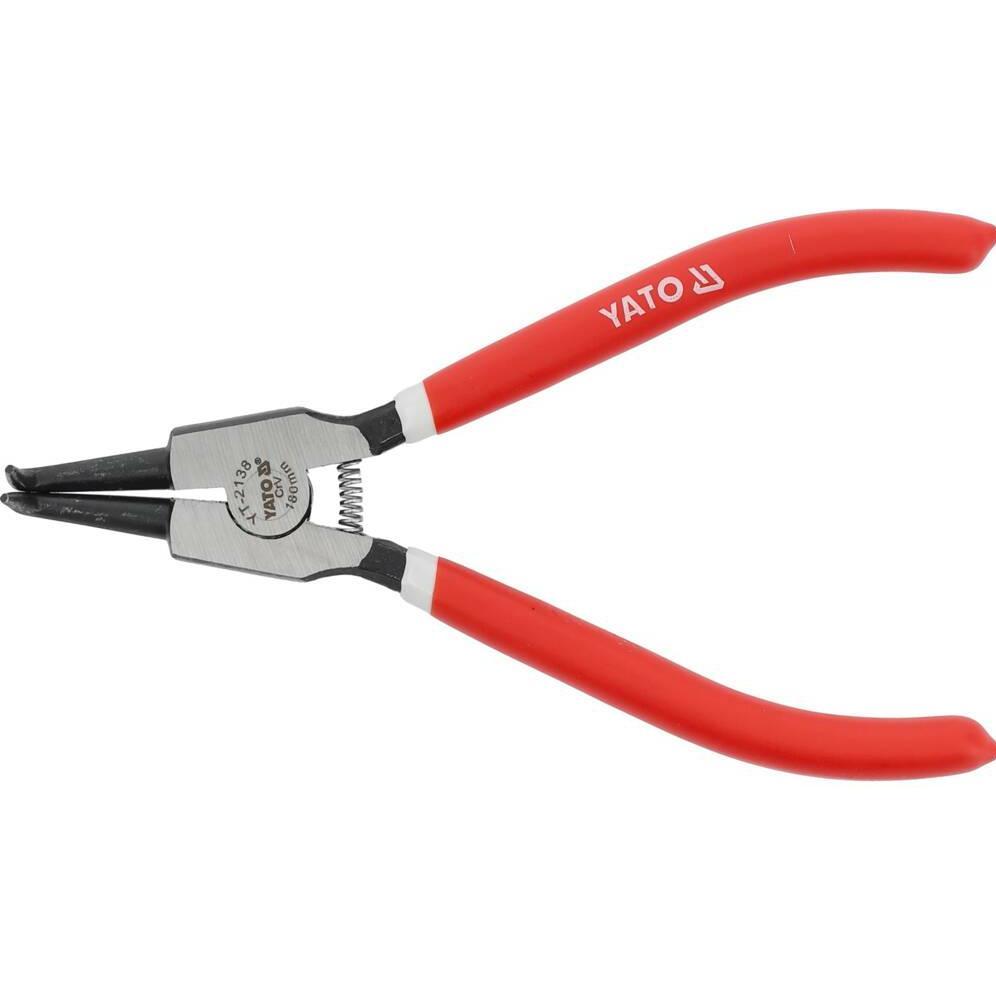 Yato, Pinza, SZCZYPCE DO PIERŚCIENI SEGERA 180mm ZEWNĘTRZNE WYGIĘTE 2138 (180 mm)