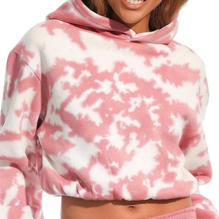 Immagine prodotto Light and Shade Felpa Corta con Cappuccio Tie Dye Donna (L)