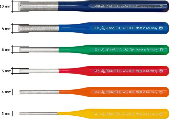 Actual product image Rennsteig Tools pin punch set