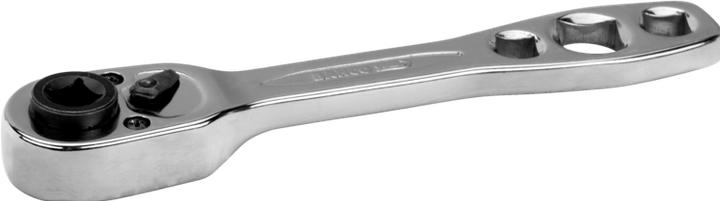 Actual product image Bahco 1/4" reversible ratchet for refrigeration technology with 32 teeth and 11.5° swing-back angle, 160 (1/4")