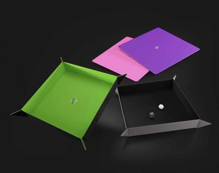 Produktbild Gamegenic GGS60048 - Magnetic Dice Tray Square Black&Green