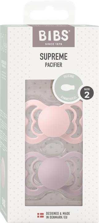 Immagine prodotto Bibs Nuggi Supreme 2 PACK Silicone Simmetrico 6-12m Blossom Dusky Lilac (2 x, 6 - 12 M.)