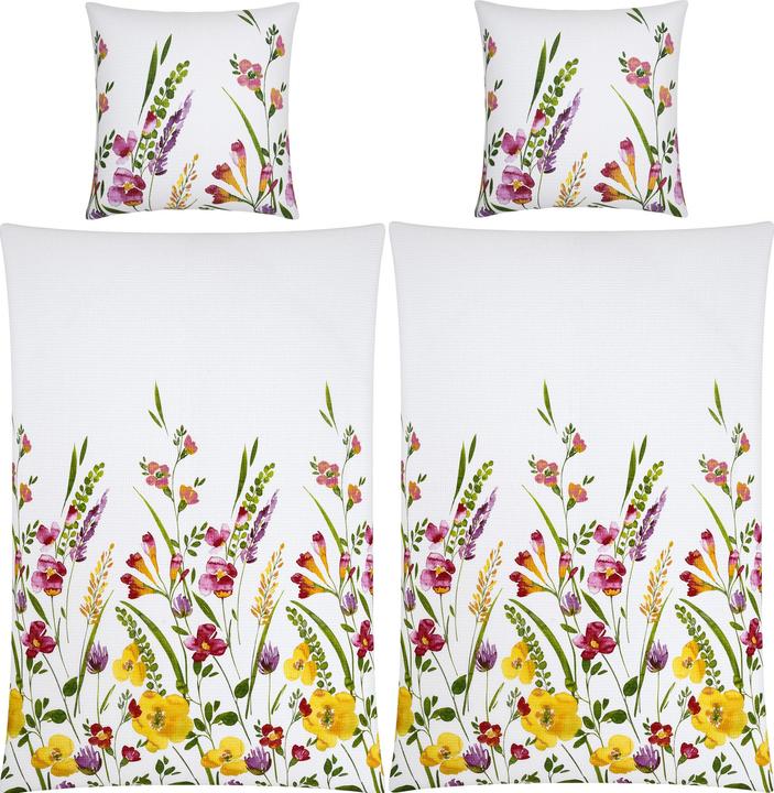 Immagine prodotto Erwin Müller Set di biancheria da letto economica 4 pezzi. (Copripiumino, 80 x 80 cm, 155 x 220 cm)