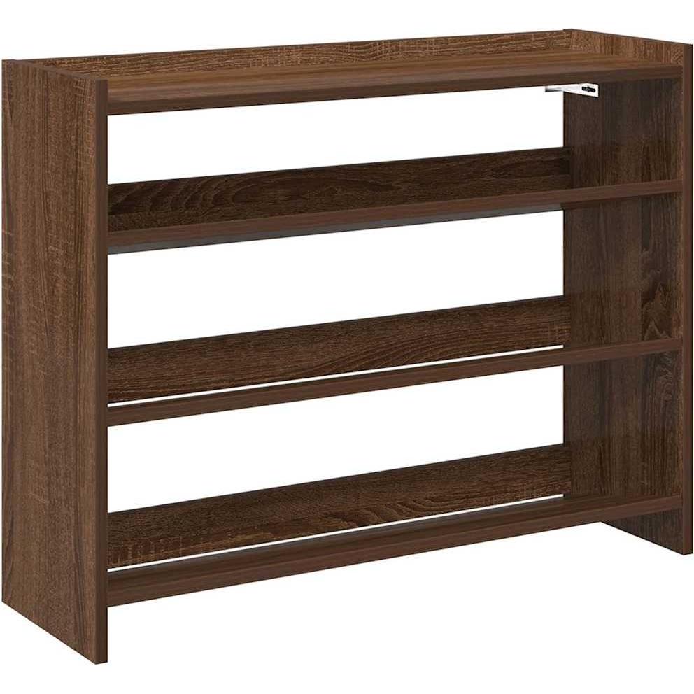 Thumbnail - VidaXL, Schuhschrank, Schuhregal Braun Eichen-Optik 80x25x61,5 cm Holzwerkstoff