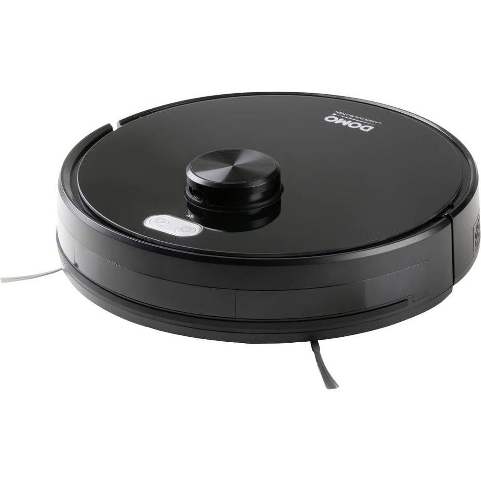 Domo DO7298S Robot aspirapolvere e mocio nero controllato da app, telecomandato, con saggezza, Robot aspirapolvere, Nero