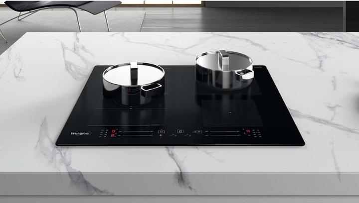 Produktbild Whirlpool Induktionskochfeld WF S7560 NE 60 cm, 1 FlexiSlide, Booster, Schwarz