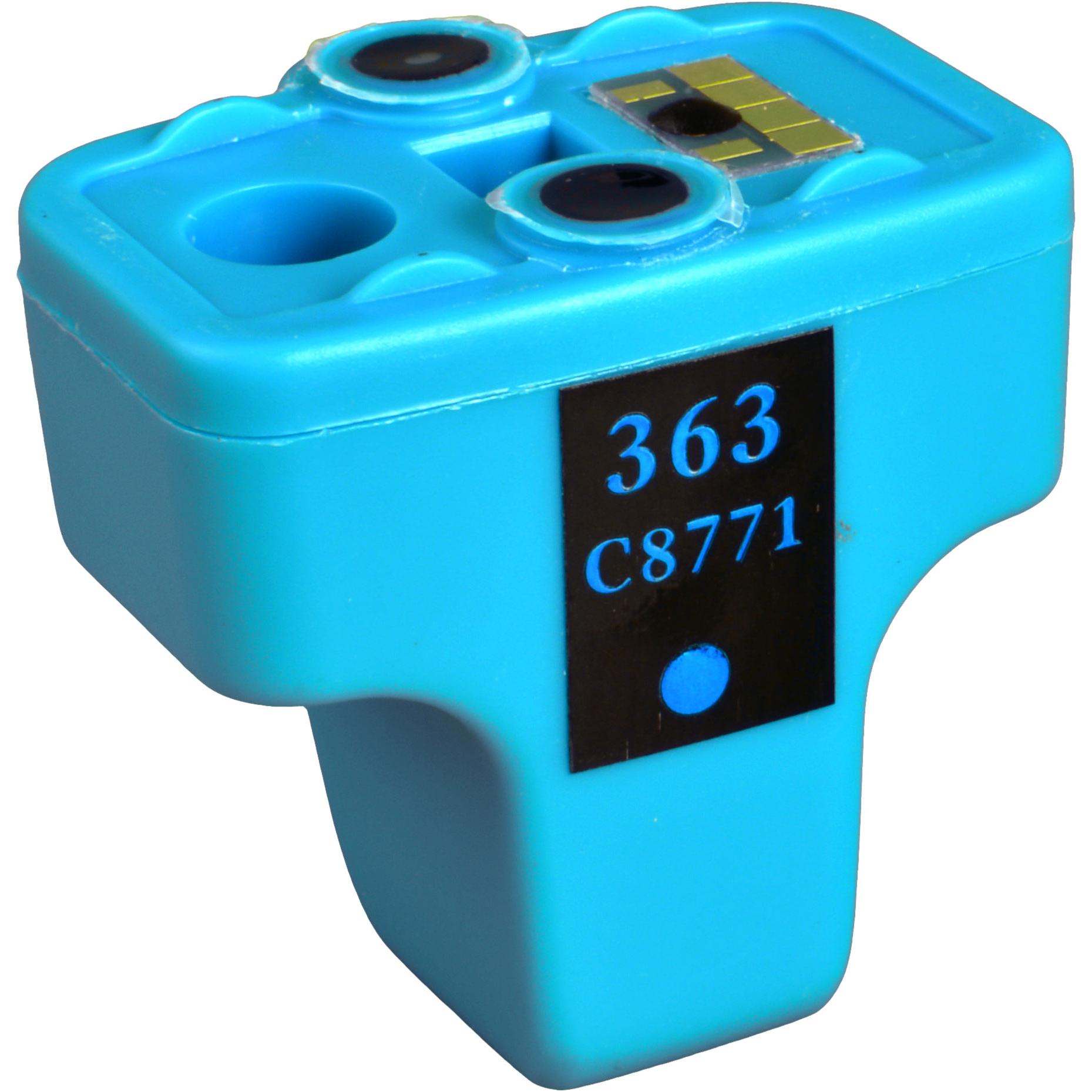 Ampertec, Druckerpatrone, Tinte ersetzt HP C8771E 363XL cyan (C)