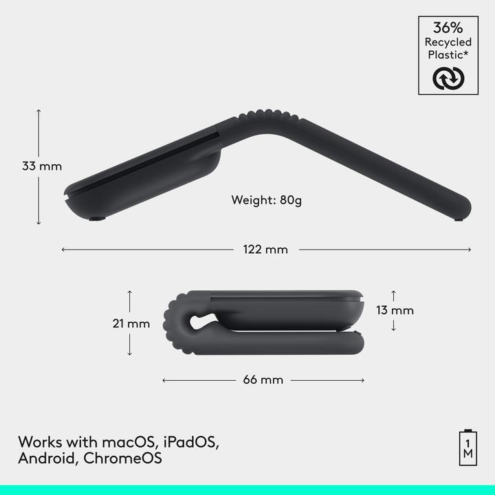 Produktbild Logitech Mobi Fold (Kabellos)