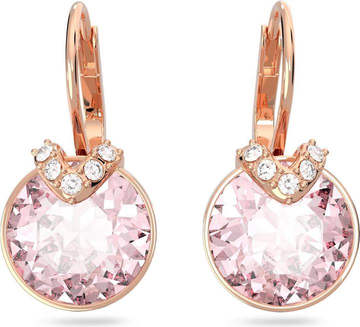 Produktbild Swarovski Bella V Drop Ohrhänger Rundschliff Rosa Roségold (Swarovski Metall)