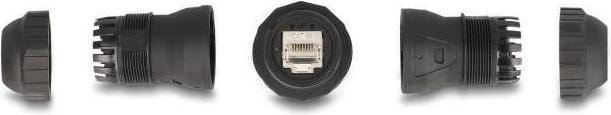Immagine prodotto Delock Connettore cavo da presa RJ45 a presa RJ45 Cat.6A IP68 (Accoppiamento di rete)