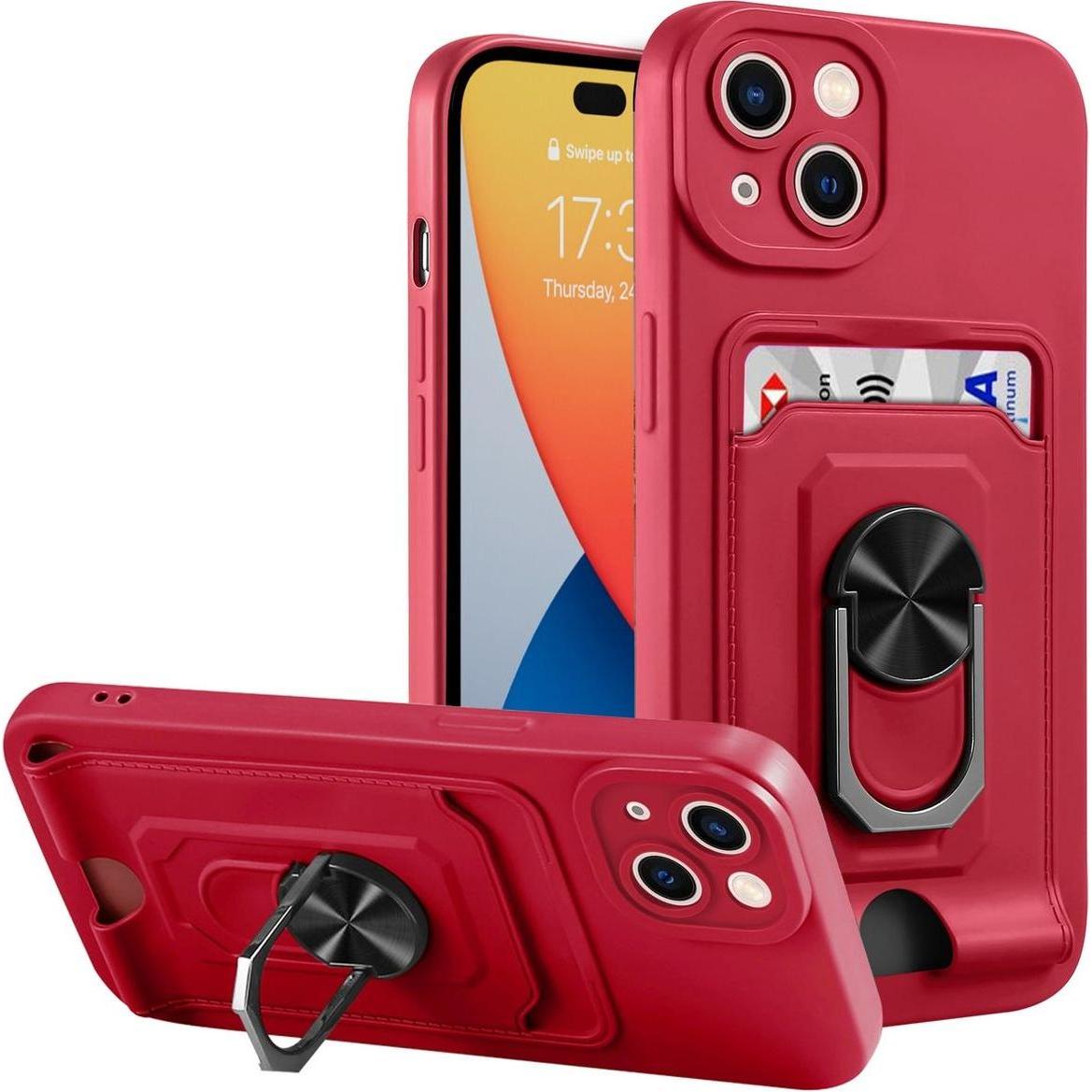 König Design Hülle Handy Schutz für Apple iPhone 14 Serie Case Cover Tasche Etuis Kartenfach (Apple iPhone 14 Pro), Smar...