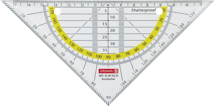 Brunnen Protractor OFFICE TO GO 16.0 cm (16 cm, Plastic)
