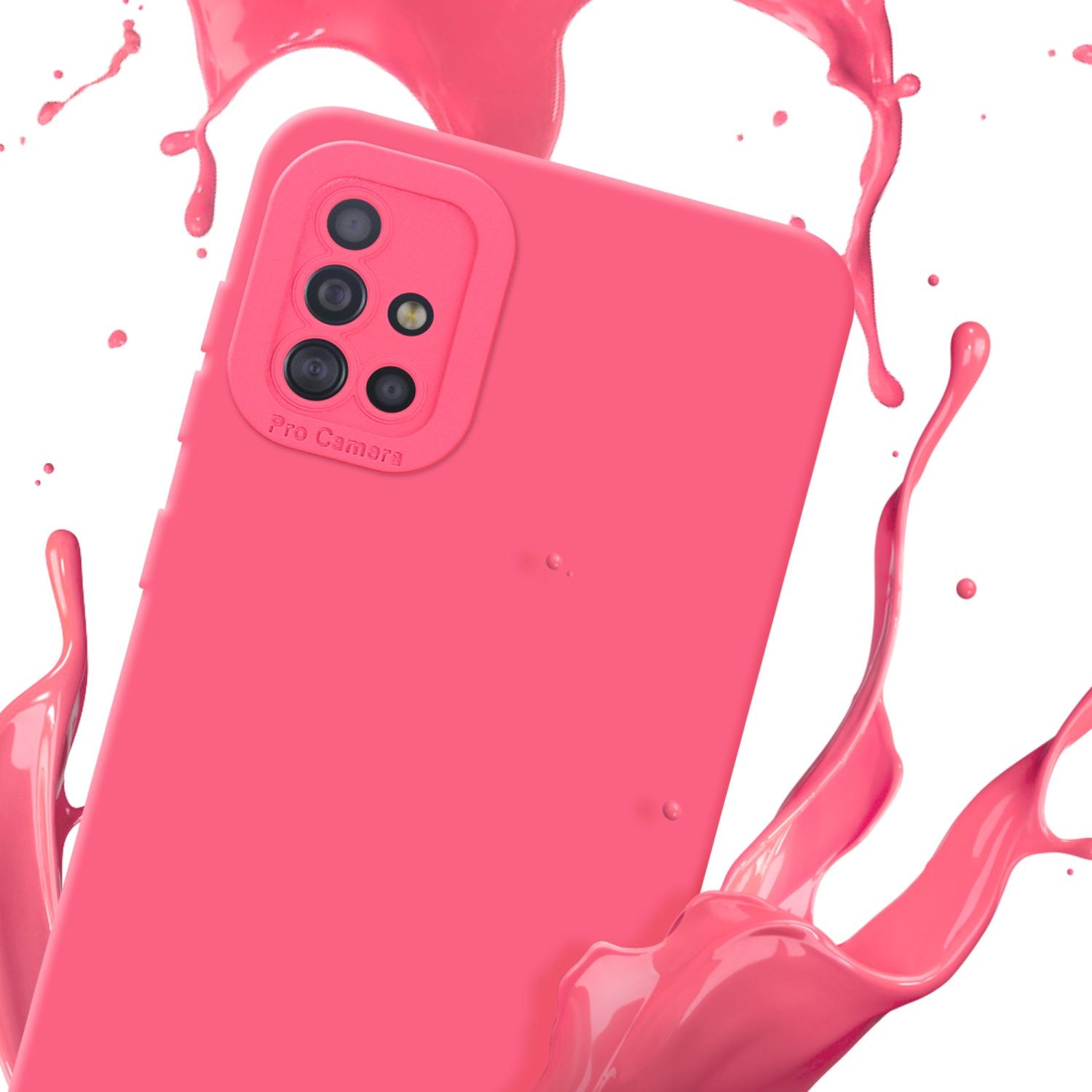 Thumbnail - Cadorabo Hülle für Samsung Galaxy A51 4G / M40s im TPU Fluid LM162 Style (Samsung Galaxy M40s), Smartphone Hülle, Rot