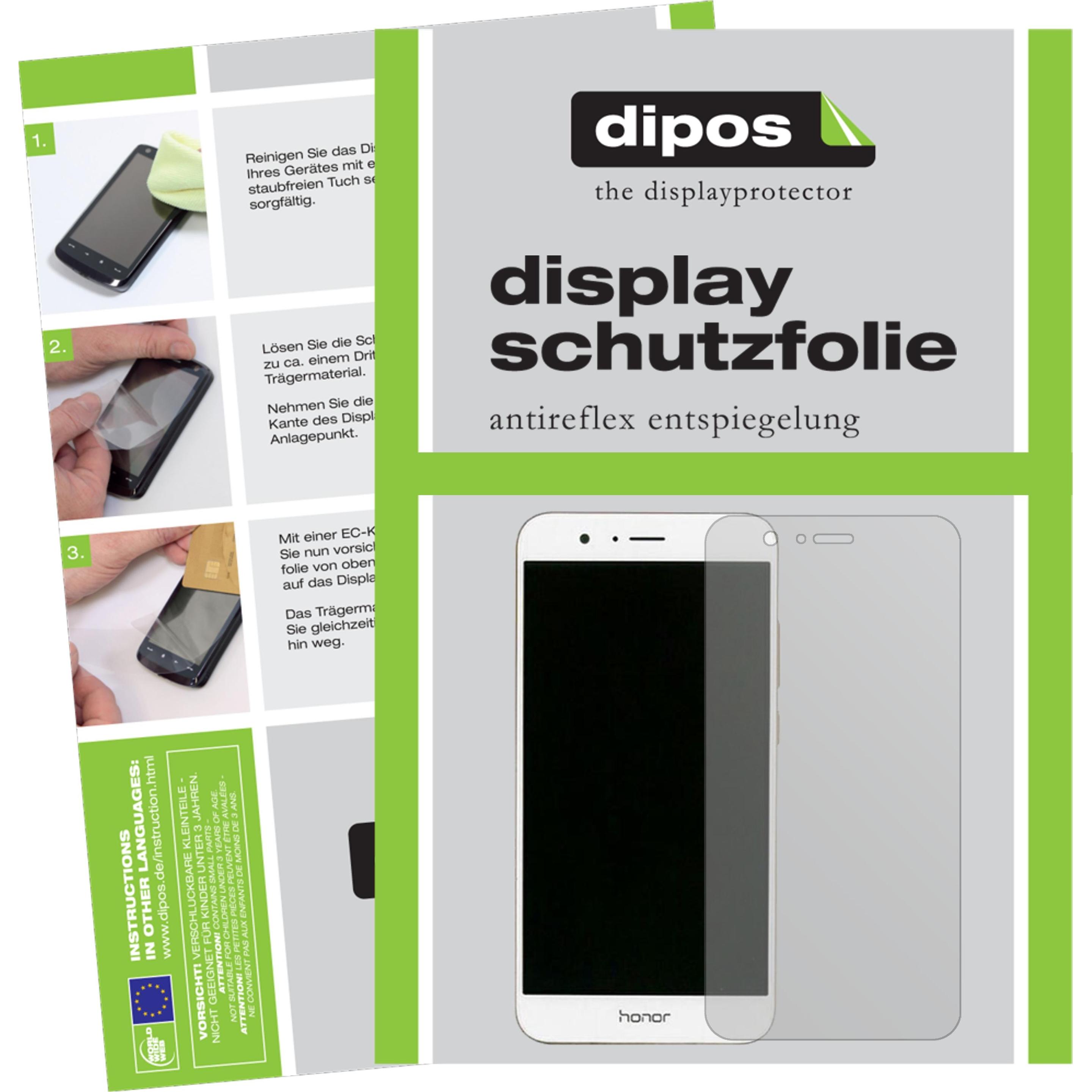 Dipos Displayschutzfolie Antireflex (2 Stück, Honor V9), Smartphone Schutzfolie, Transparent