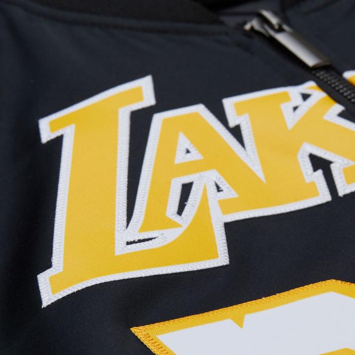Image du produit Mitchell & Ness M&N Satin Bomber Veste - Los Angeles Lakers Shaquille O’Neal (L)