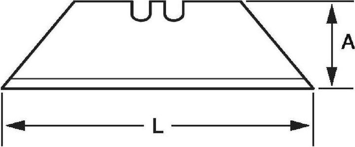 Produktbild Bahco Trapezförmige Klingen für Mini-Cuttermesser SQZ-MINI mit automatischem Klingeneinzug - 15 Stck./Spe (Ersatzklinge)