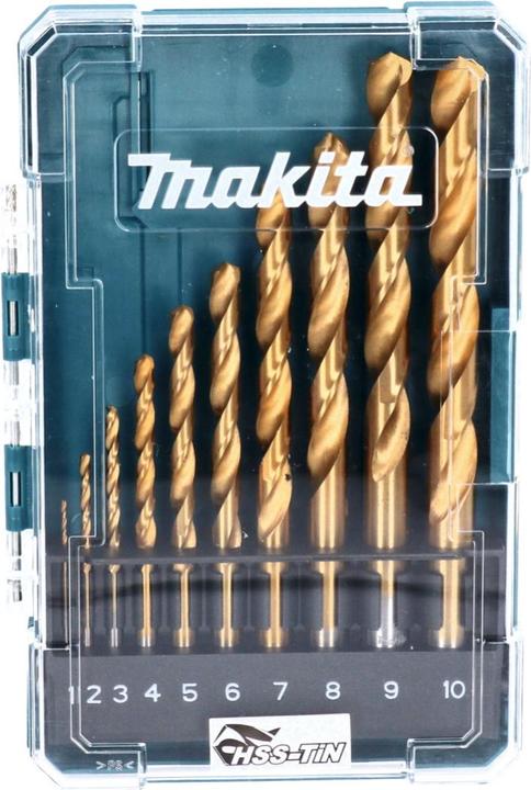Productafbeelding Makita Boorset HSS D-72849 (1 mm, 10 mm, 2 mm, 3 mm, 4 mm, 5 mm, 6 mm, 7 mm, 8 mm, 9 mm)