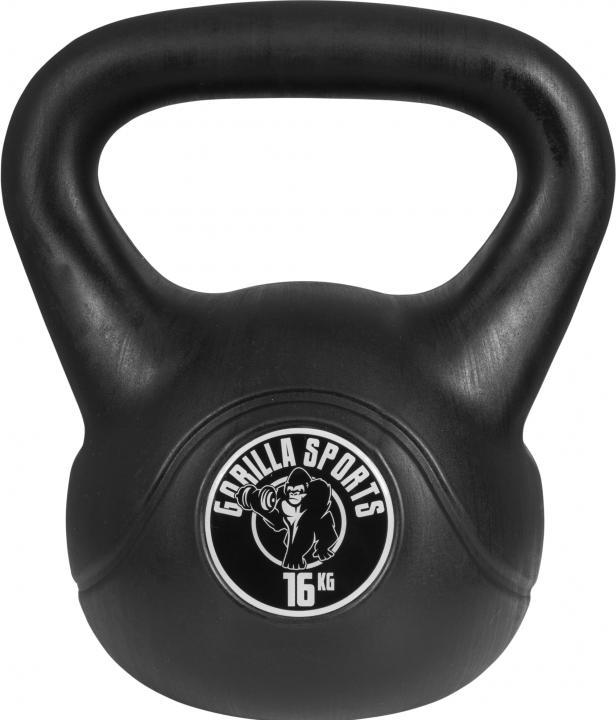 Actual product image Gorilla Sports Kettlebell plastic (1 x 8 kg, 1 x 12 kg, 1 x 10 kg)