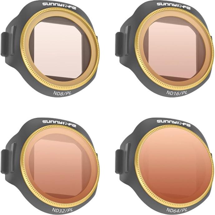 Sunnylife Set of 4 ND8/PL + ND16/PL + ND32/PL + ND64/PL filters for MINI 5 Pro (Filtri per droni, DJI Mini 5 Pro), Accessori per drone