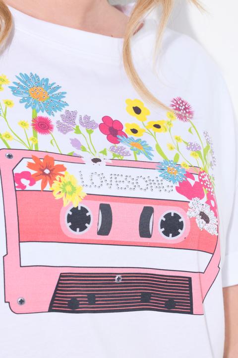 Produktbild Miamoda T-Shirt, Boxy Fit, Kassetten-Motiv (44)